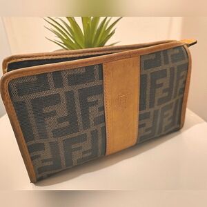 FENDI Zucca Clutch/Pouch